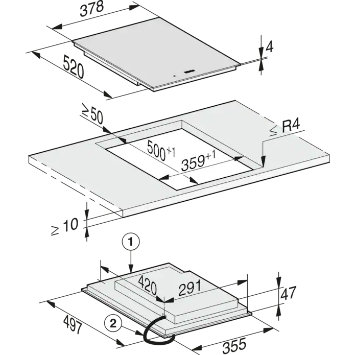 Плот за вграждане MIELE CS 7612 FL