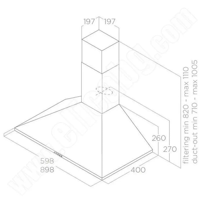 Вграден абсорбатор Elica TAMAYA RAIL AN 90