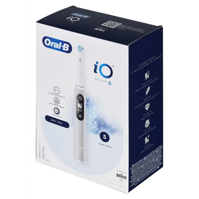 Вибрираща четка за зъби Braun iO Serie 6 Сива