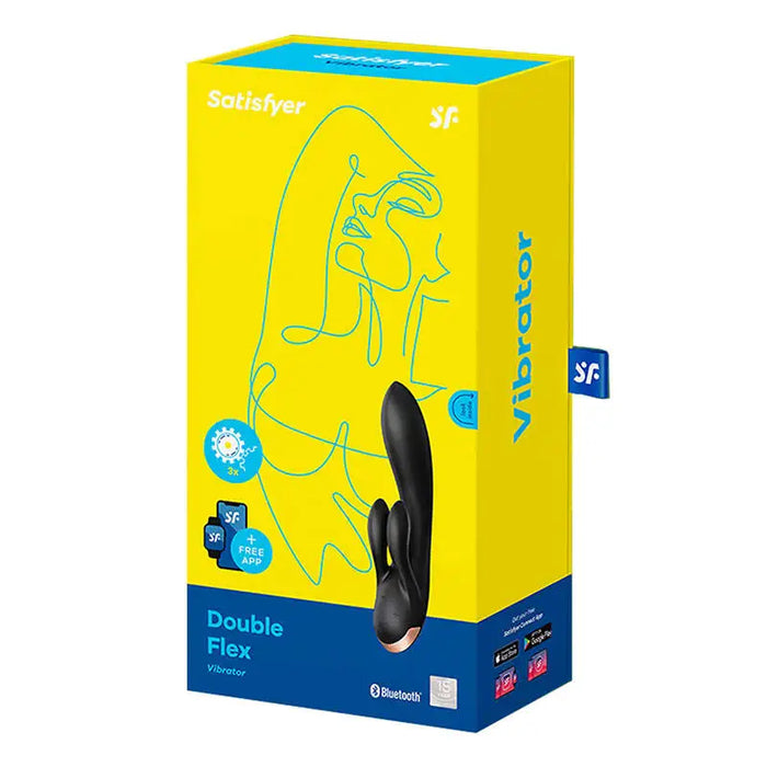 Вибратор Satisfyer Double Flex с приложение черен
