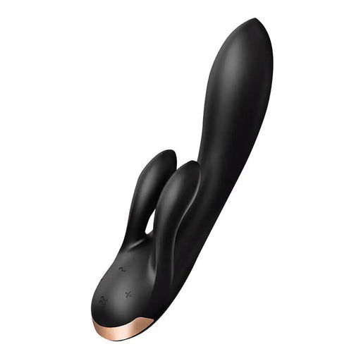 Вибратор Satisfyer Double Flex с приложение черен