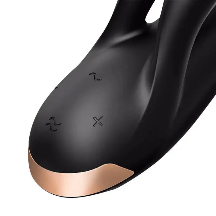 Вибратор Satisfyer Double Flex с приложение черен