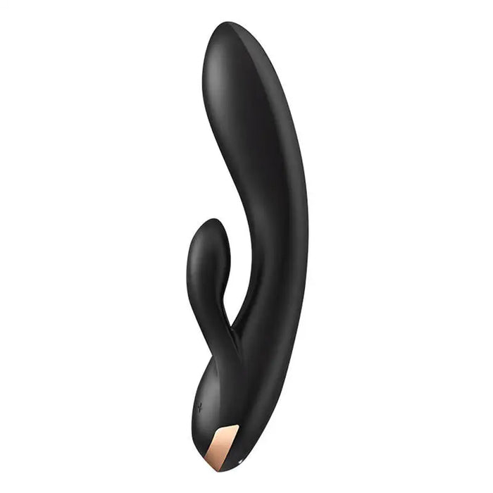 Вибратор Satisfyer Double Flex с приложение черен
