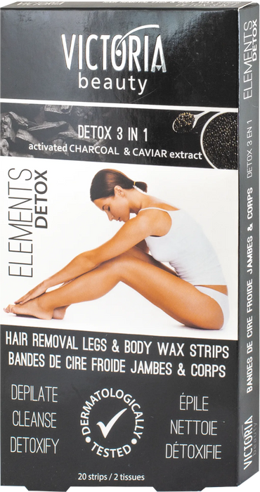 Депилиращи ленти за тяло Detox 3 in 1, 20 бр