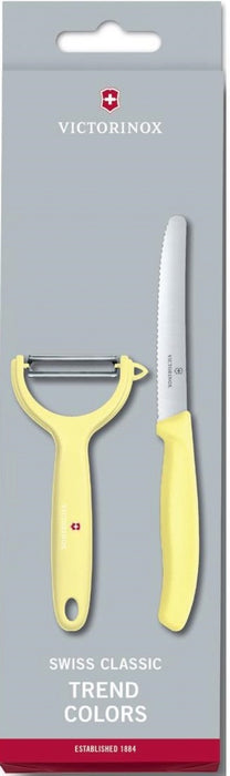 Комплект Victorinox Trend Color белачка+нож, св.жълт 6.7116.23L82