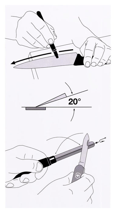 Точило за ножове Victorinox 4.3323 Pull through заточване на ножове Черен
