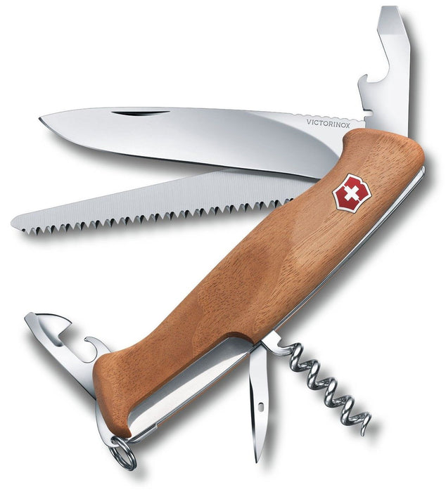 Швейцарски джобен нож Victorinox - RangerWood 55, 10 функции