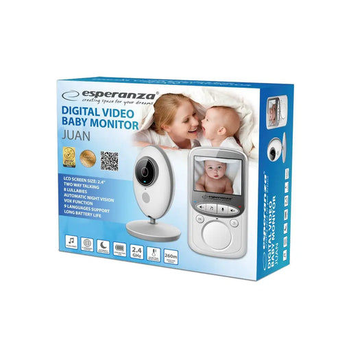 Видео бебефон Esperanza EHM003 50 м Бял