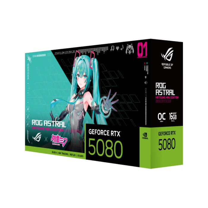 Видео карта ASUS ROG ASTRAL RTX 5080 OC 16GB GDDR7 Hatsune