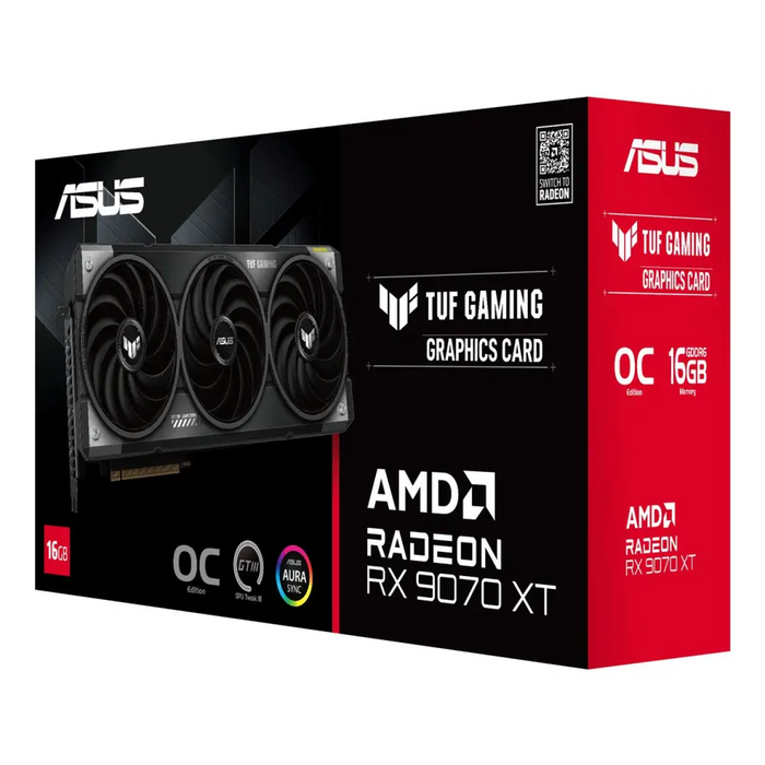 Видео карта ASUS TUF GAMING RADEON RX 9070 XT OC 16GB GDDR6