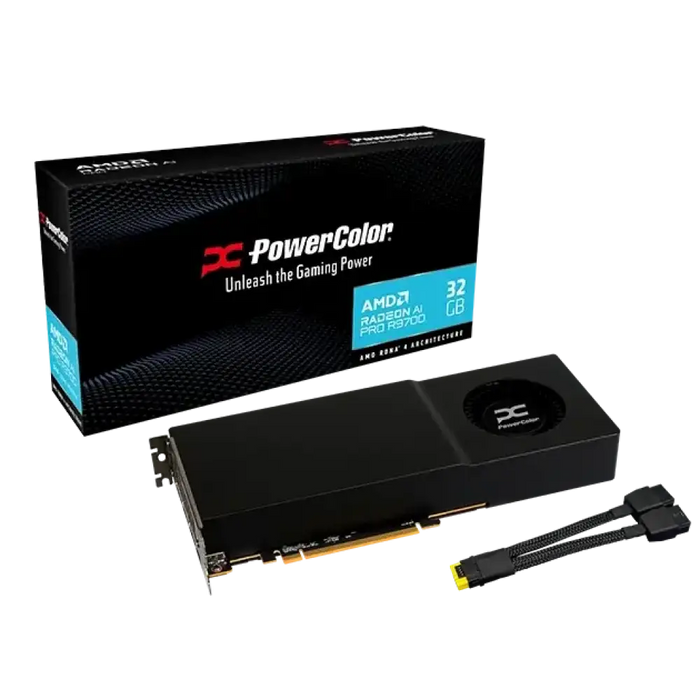 Видео карта PowerColor Radeon AI PRO R9700 32GB GDDR6
