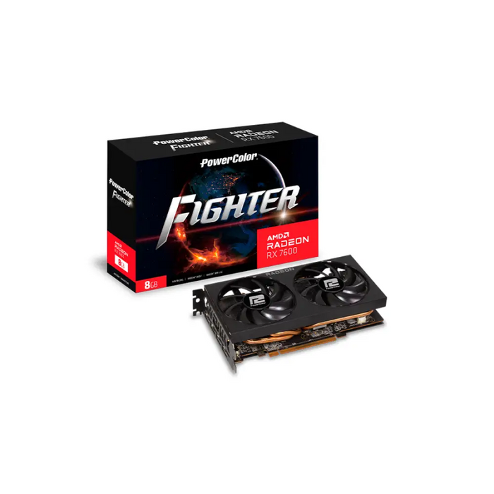 Видео карта POWERCOLOR RX 7600 Fighter 8GB GDDR6