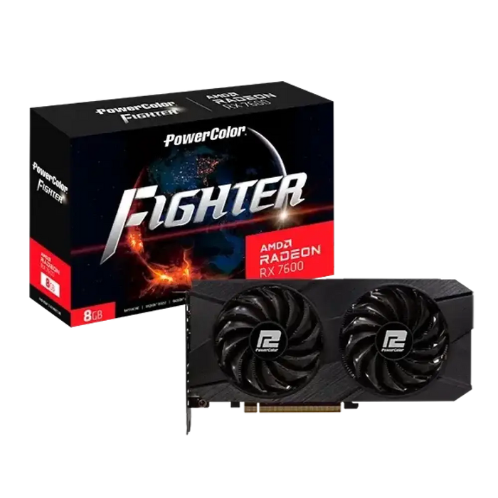 Видео карта POWERCOLOR RX 7600 Fighter V2 8GB GDDR6