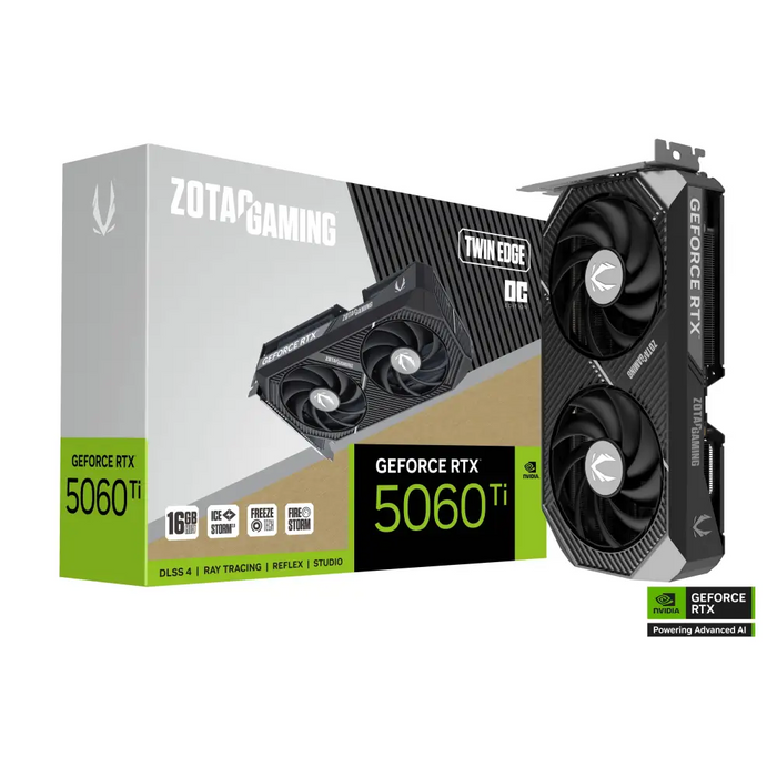 Видео карта ZOTAC GAMING RTX 5060 TI Twin Edge OC 16GB GDDR7