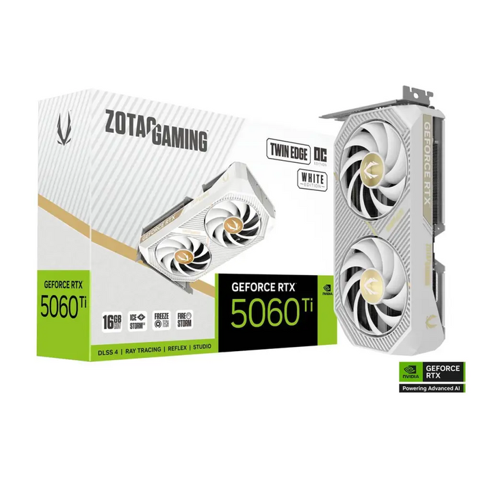 Видео карта ZOTAC GAMING RTX 5060 TI Twin Edge OC White