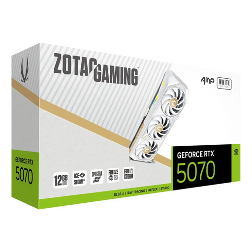 Видео карта ZOTAC GAMING RTX 5070 AMP White Edition 12GB