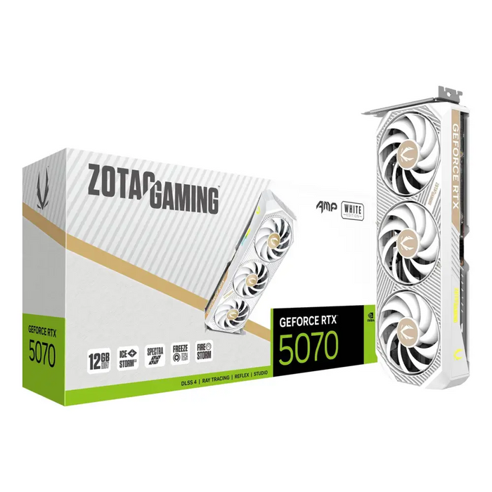 Видео карта ZOTAC GAMING RTX 5070 AMP White Edition 12GB