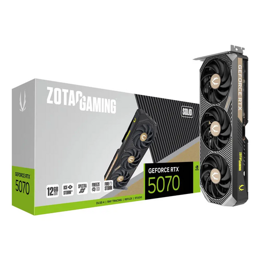 Видео карта ZOTAC GAMING RTX 5070 Solid 12GB GDDR7