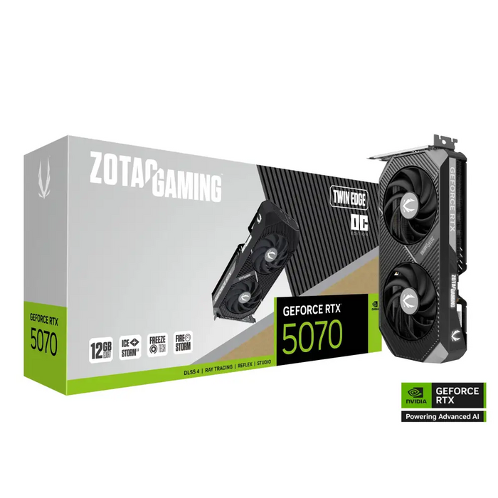 Видео карта ZOTAC GAMING RTX 5070 Twin Ege OC 12GB GDDR7