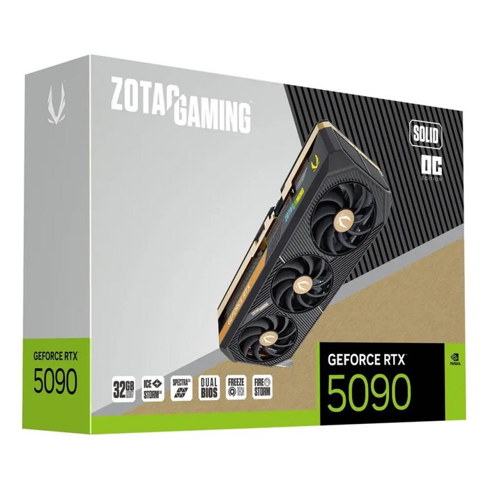 Видео карта ZOTAC GAMING RTX 5090 SOLID OC 32GB GDDR7