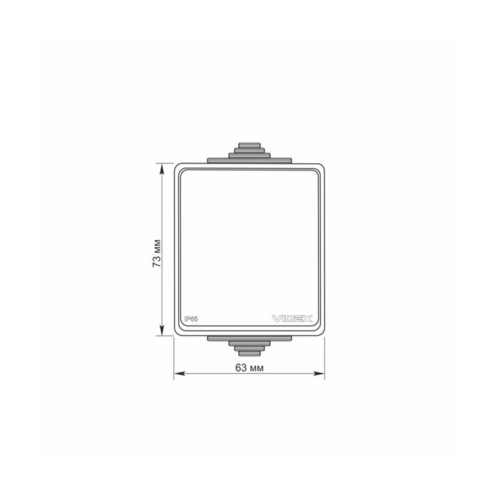ВЪНШЕН КЛЮЧ ЕДНОПОЛЮСЕН IP65 BINERA VF-BNW11-G VIDEX