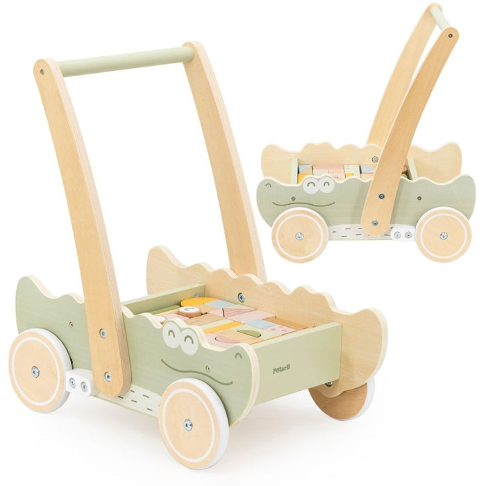 Дървена проходилка Viga Toys PolarB - Крокодил