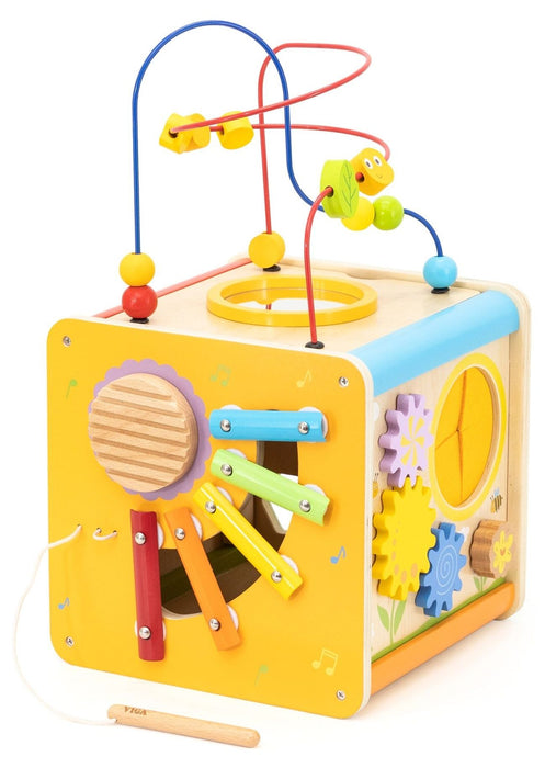 Дървен дидактичен куб 9 в 1 Viga Toys