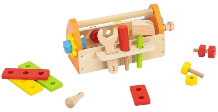 Дървен комплект с инструменти Viga Toys - 24 части