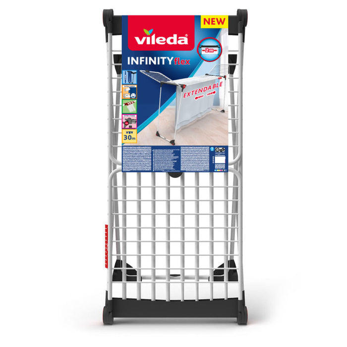 ПРОСТОР СУШИЛНИК ЗА ДРЕХИ РАЗТЕГАТЕЛЕН INFINITY FLEX VILEDA