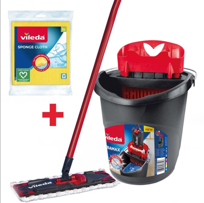 Vileda Ultramax Box моп + кърпи 3 бр.