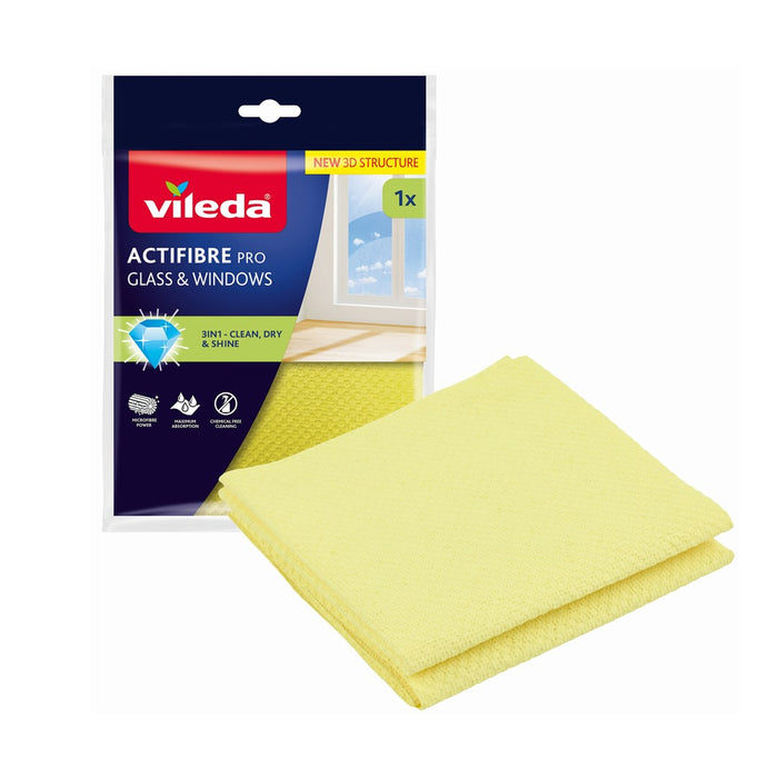 Vileda Actifibre Pro кърпа за стъкло и прозорци, 1 брой