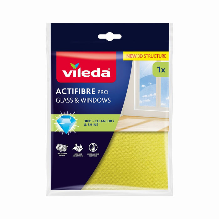 Vileda Actifibre Pro кърпа за стъкло и прозорци, 1 брой