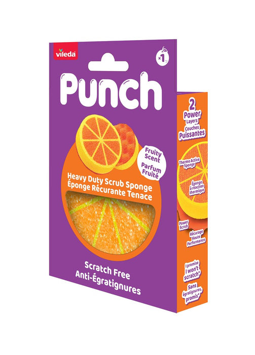 Vileda Punch Strong Orange гъба за търкане, 1 брой