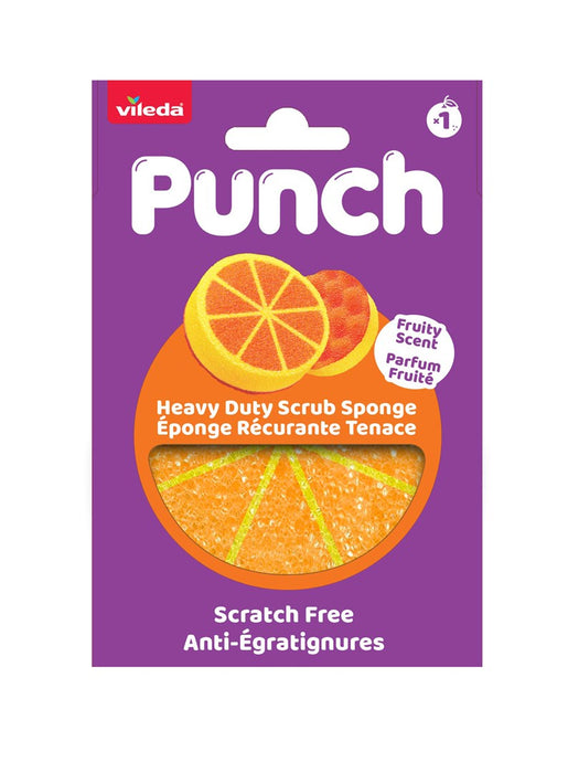 Vileda Punch Strong Orange гъба за търкане, 1 брой