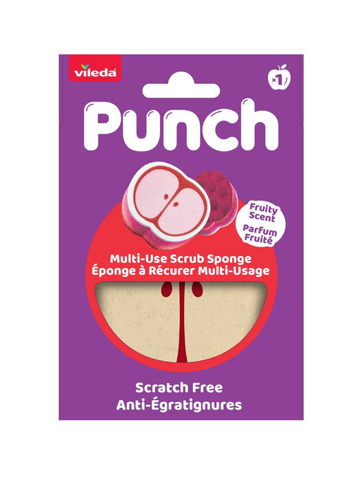 Универсална гъба Vileda Punch – ябълка, 1 брой