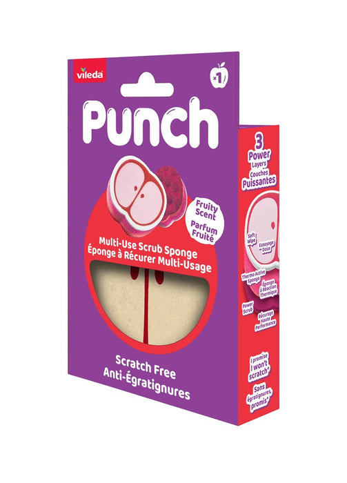 Универсална гъба Vileda Punch – ябълка, 1 брой