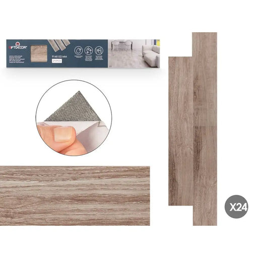 Винил Gift Decor Parquet Сив 24 броя