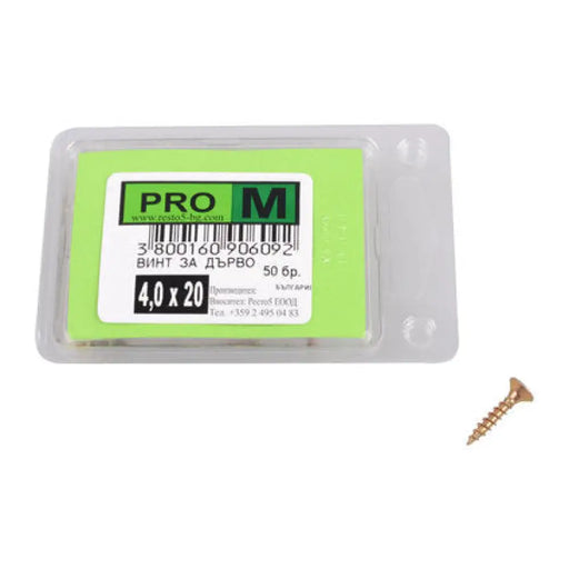 ВИНТ ЗА ДЪРВО 4X20 ММ PRO M 50 БРОЯ