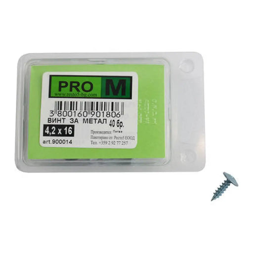 ВИНТ ЗА МЕТАЛ 4.2X16 ММ PRO M 40 БРОЯ
