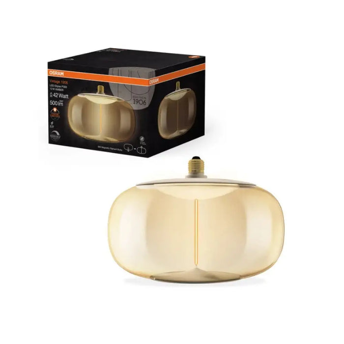 VINTAGE LED ЛАМПА 1906 LED MAGNET ELIPSE DIM AMBER 12W E27