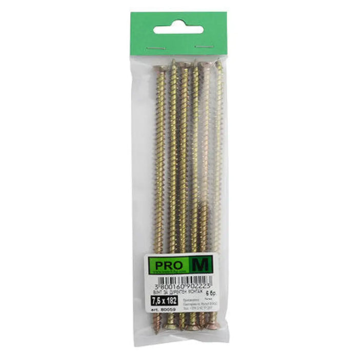 ВИНТОВЕ ЗА ДИРЕКТЕН МОНТАЖ 7.50X182MM 6 БРОЯ PRO M