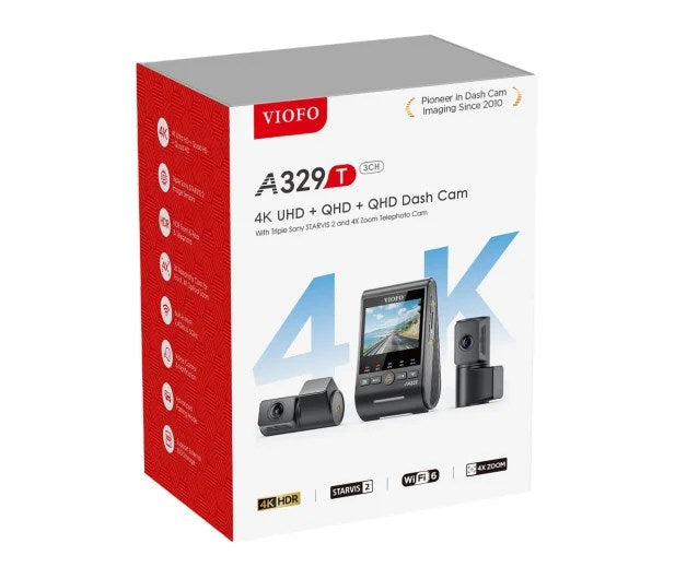 VIOFO A329T 3-канален GPS видеорекордер