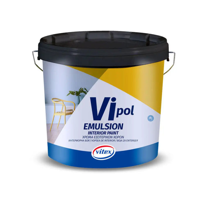 VIPOL ИНТЕРИОРНА БОЯ БЯЛА 9 L VITEX