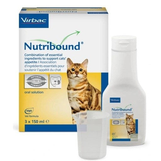 VIRBAC Nutribound Convalescence - хранителни добавки за котки - 3x150ml