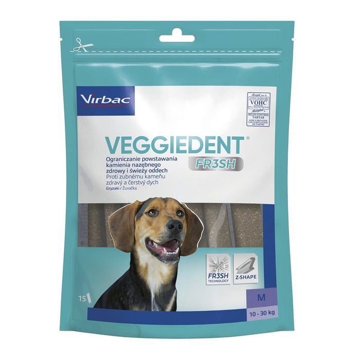 VIBRAC Veggiedent Fresh M - лакомство за кучета - 352,5 г