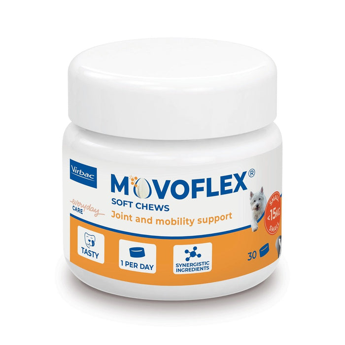 VIRBAC Movoflex S Joints - добавки за кучета - 30 бр.