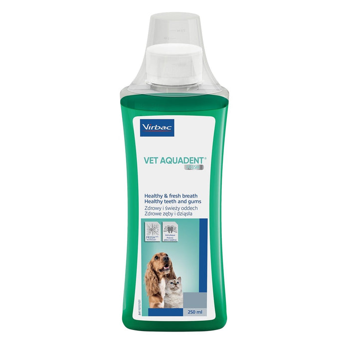 VIRBAC Vet Aquadent FR3SH - разтвор за дентална хигиена за кучета и котки – 250 мл