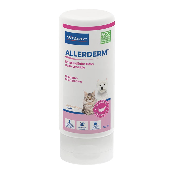 VIRBAC Allerderm шампоан за чувствителна кожа за кучета и котки 250 мл