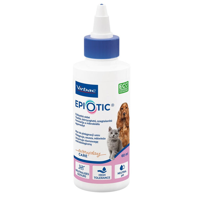 VIRBAC EpiOtic Ear Cleanser - течност за почистване на уши за кучета и котки - 60 мл