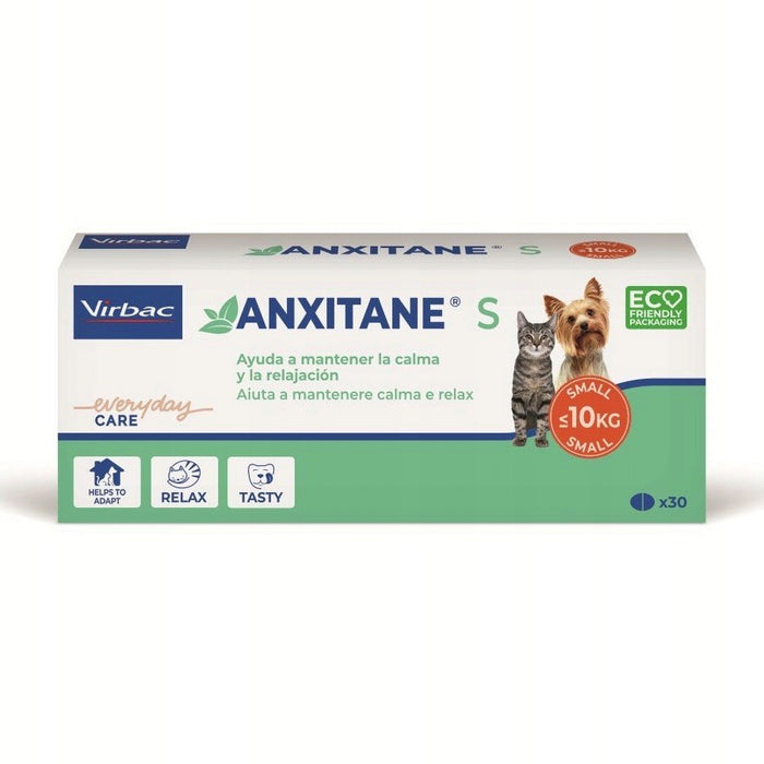 VIRBAC Anxitane S - хранителна добавка за кучета и котки - 30 капсули